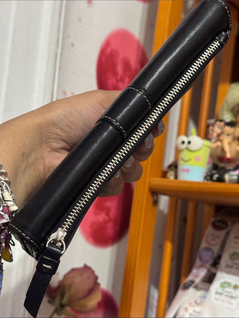 Coach Black Leather Continental Wallet - Picture 12 of 14